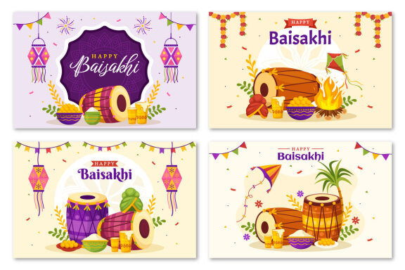 17 Happy Baisakhi Illustration