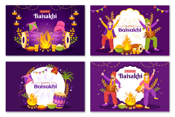 17 Happy Baisakhi Illustration