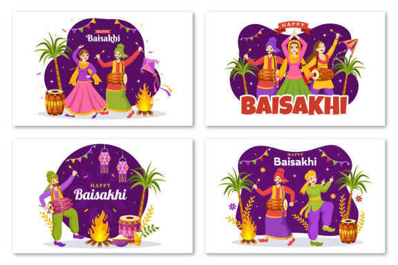 17 Happy Baisakhi Illustration