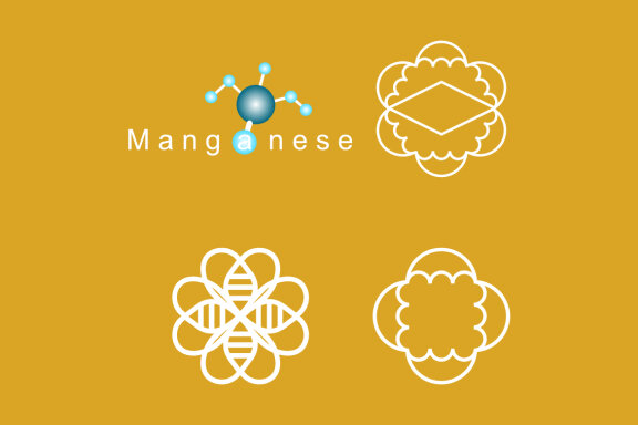 Manganese atom love bee rotated umbrella rotated - Free Logo Shapes