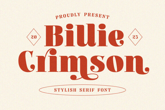 Billie Crimson - A Stylish Serif