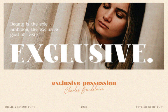 Billie Crimson - A Stylish Serif