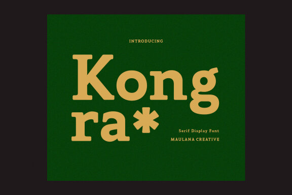 Kongra Display Serif Font
