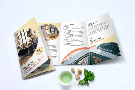 TriFold Business Brochure Template