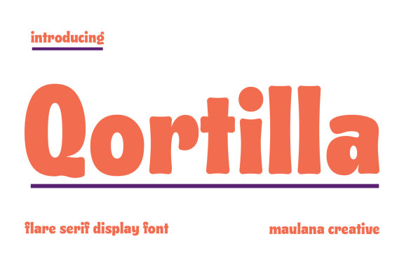 Qortilla Flare Serif Display Font