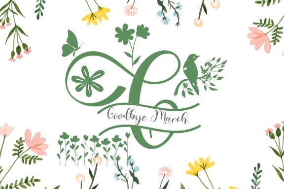 Cute Spring Monogram