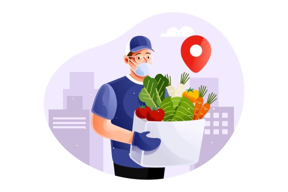 Healthy food delivery service in pandemic