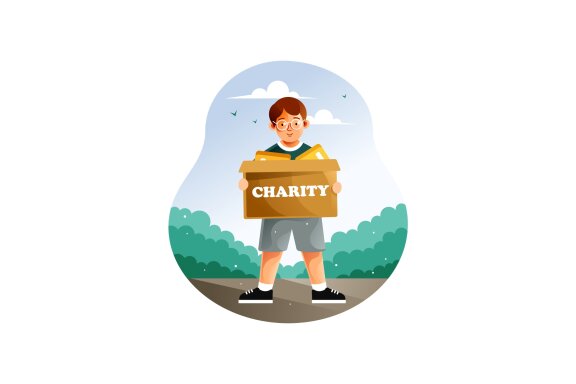 International Charity Day Concept Illustration