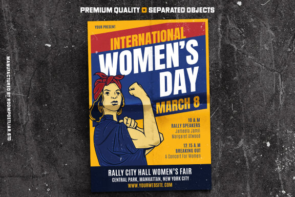 Retro International Women's Day