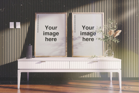 Elegant Retro House Mockup Scenes