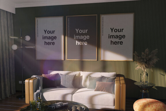 Elegant Retro House Mockup Scenes