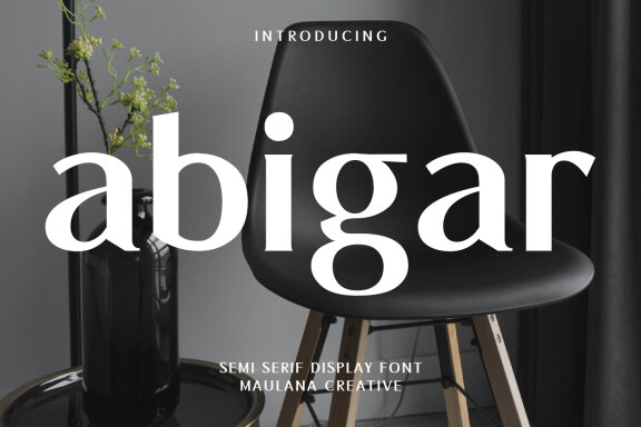 Abigar Fashion Semi Serif FREE Font