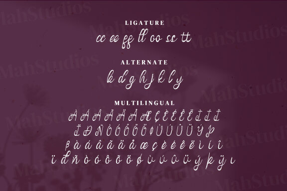 Vanadoora Script Fonts