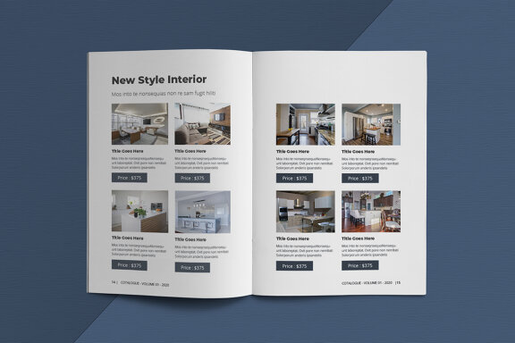A5 Interior Catalogue Template