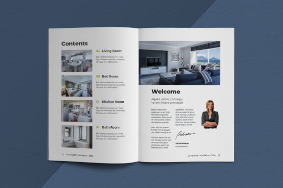 A5 Interior Catalogue Template