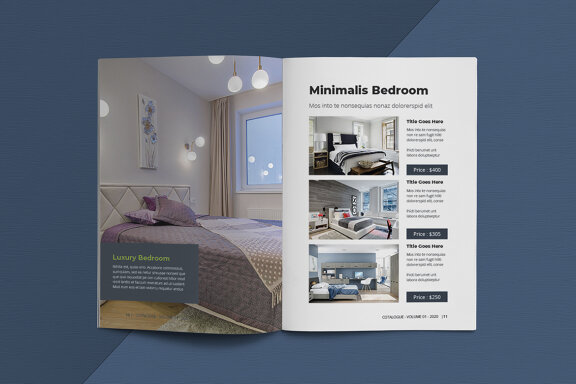A5 Interior Catalogue Template