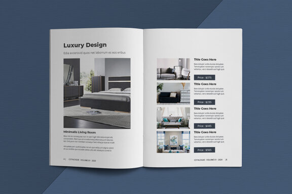 A5 Interior Catalogue Template