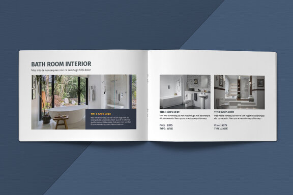 A5 Landscape Catalogue Template