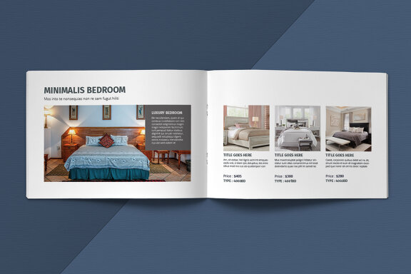 A5 Landscape Catalogue Template