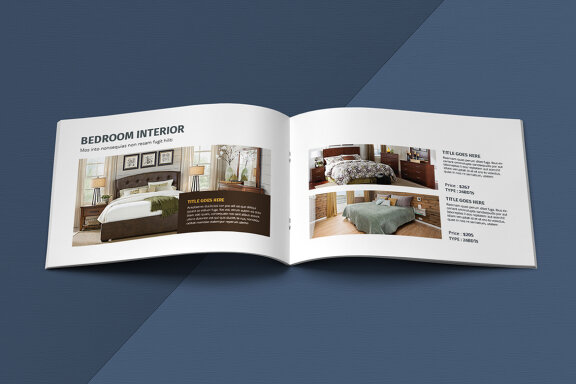 A5 Landscape Catalogue Template