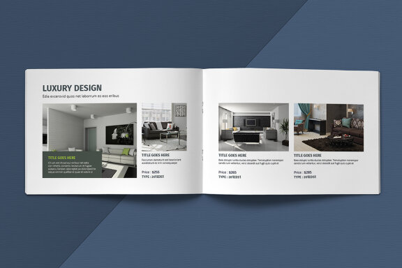 A5 Landscape Catalogue Template