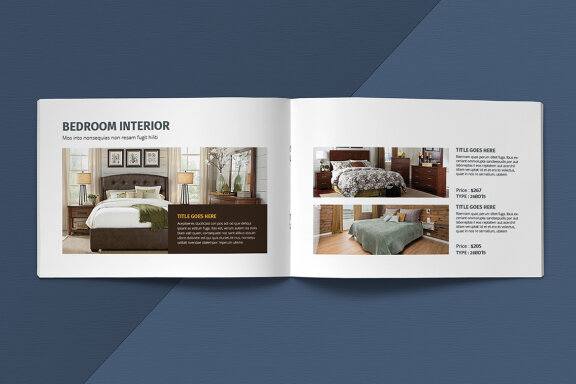 A5 Landscape Catalogue Template