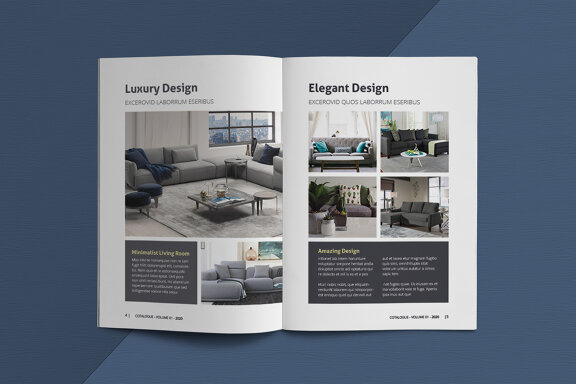 A5 Interior Catalogue Template