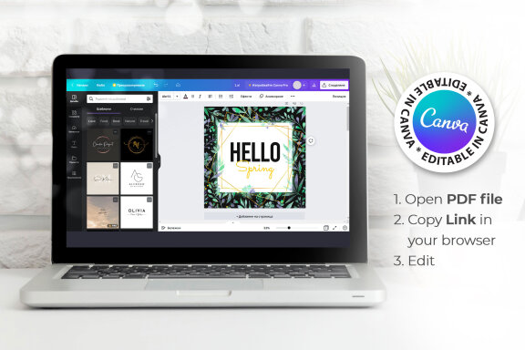 Spring Editable Banner - JPG / Psd / Canva Template