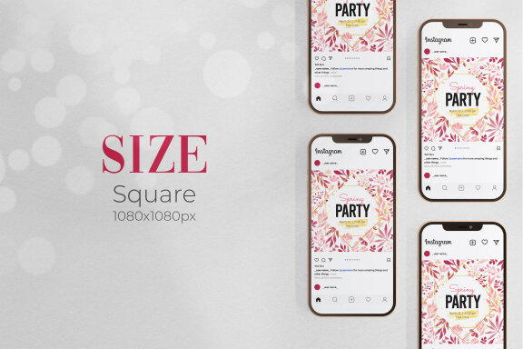 Spring Editable Banner - JPG / Psd / Canva Template
