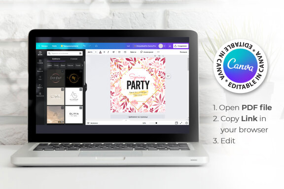 Spring Editable Banner - JPG / Psd / Canva Template