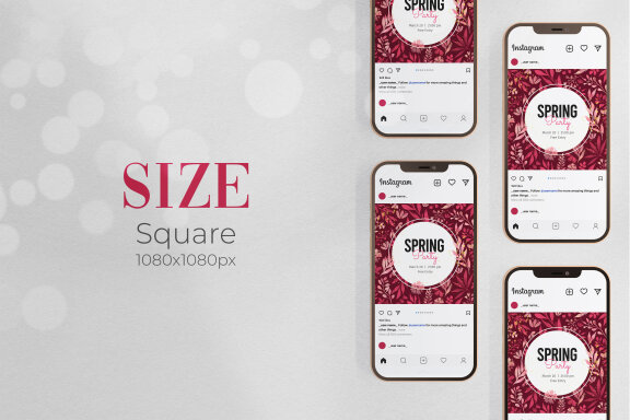 Spring Editable Banner - JPG / Psd / Canva Template