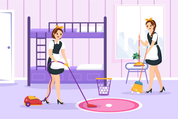 15 Professional Girl Maid Illustration