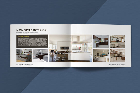 A5 Landscape Catalogue Template