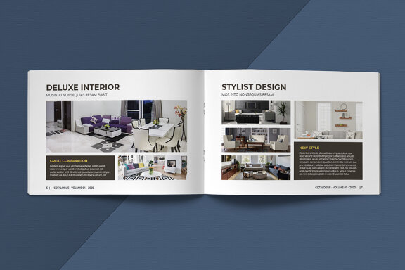 A5 Landscape Catalogue Template