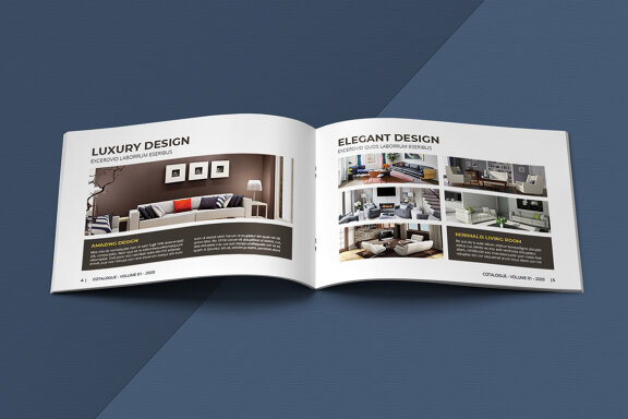 A5 Landscape Catalogue Template