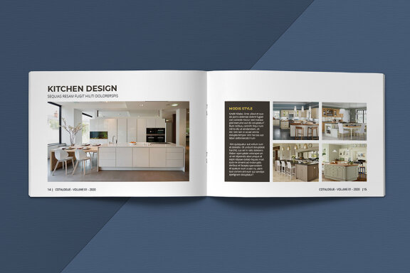 A5 Landscape Catalogue Template