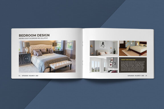 A5 Landscape Catalogue Template