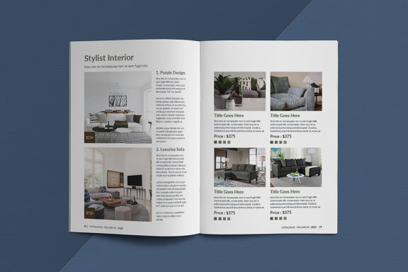 A5 Interior Catalogue Template