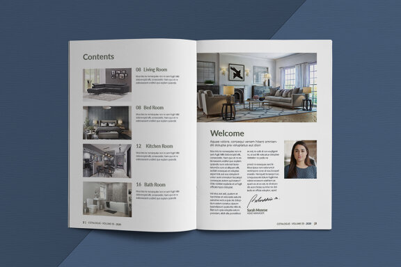 A5 Interior Catalogue Template