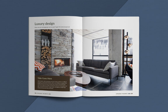 A5 Interior Catalogue Template