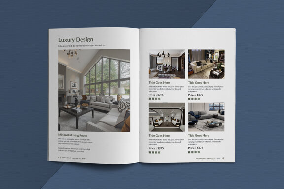 A5 Interior Catalogue Template