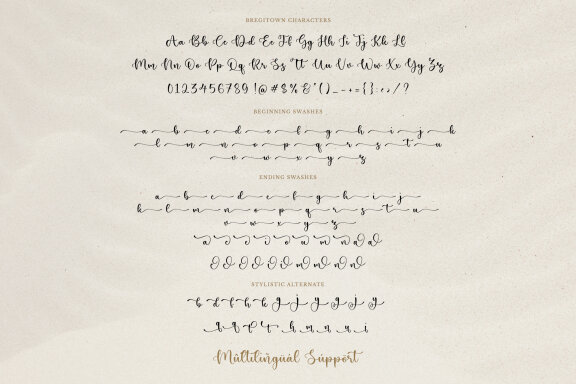 Bregitwon - Modern Calligraphy