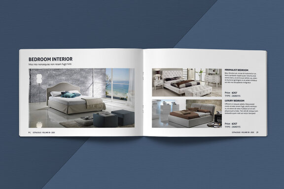 A5 Landscape Catalogue Template