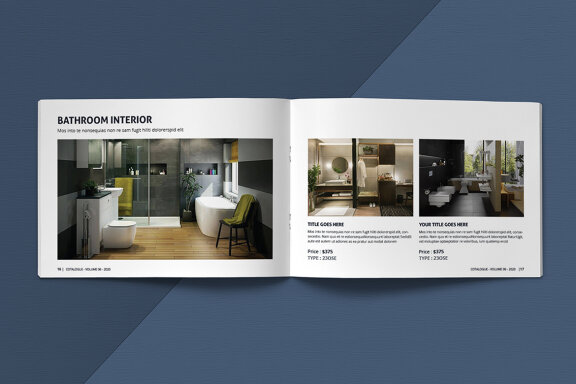 A5 Landscape Catalogue Template