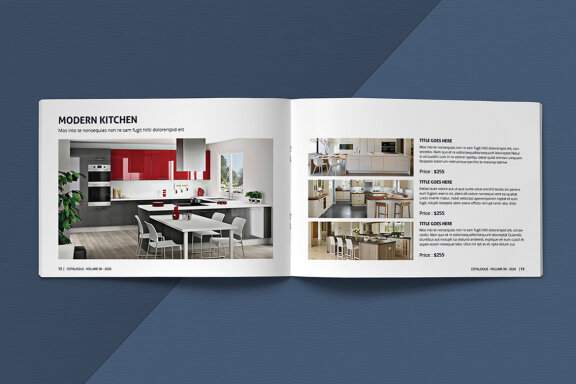 A5 Landscape Catalogue Template
