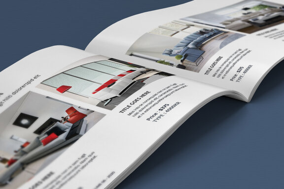 A5 Landscape Catalogue Template