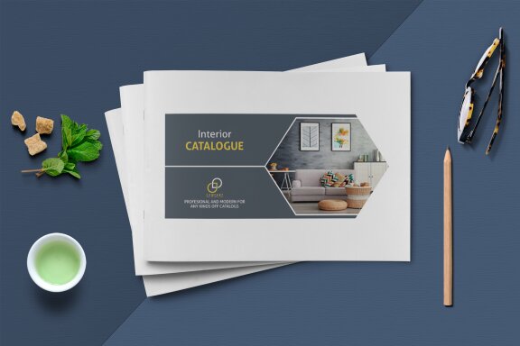 A5 Landscape Catalogue Template