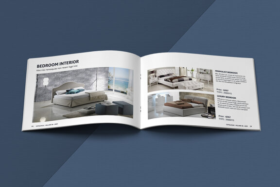 A5 Landscape Catalogue Template