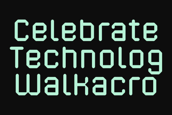 Camcode Techno Decorative Display Font