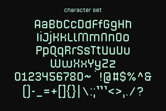 Camcode Techno Decorative Display Font